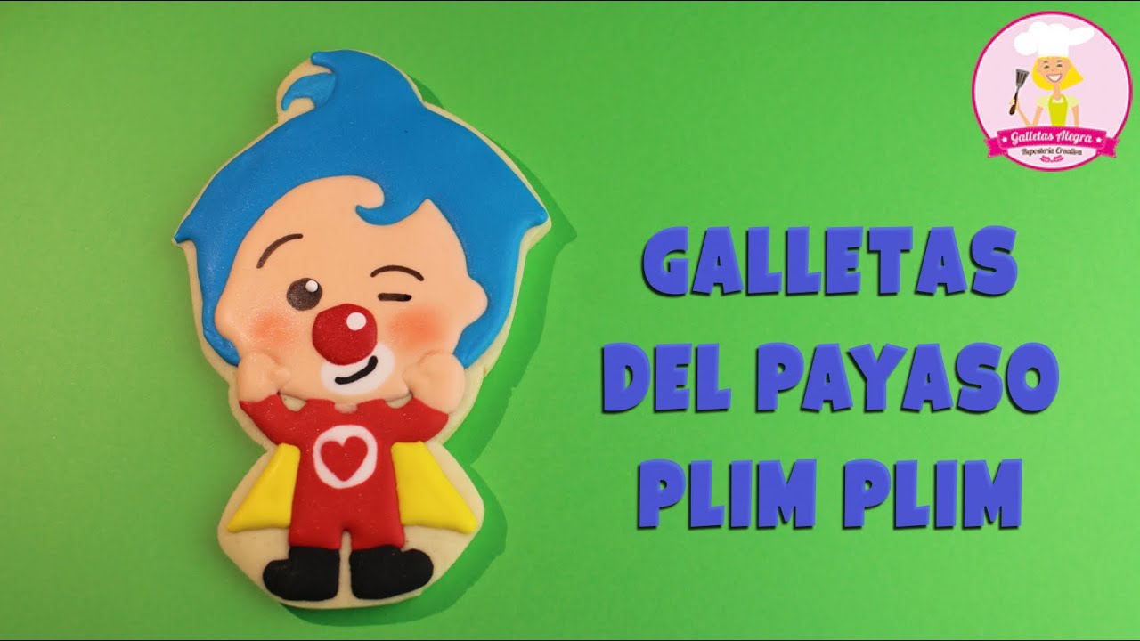 GALLETA DEL PAYASO PLIM PLIM | DIA DEL NIÑO | ROYAL ICING | GALLETAS ALEGRA