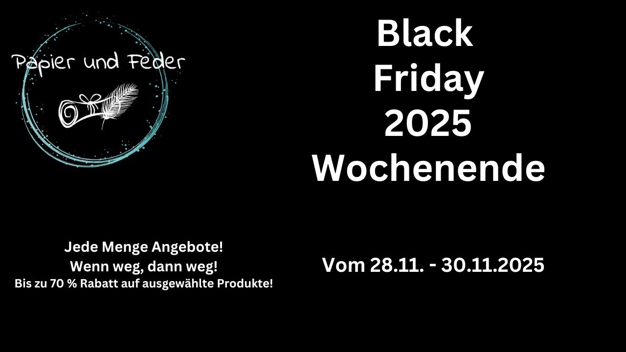BLACK FRIDAY Wochenende // alle Info's