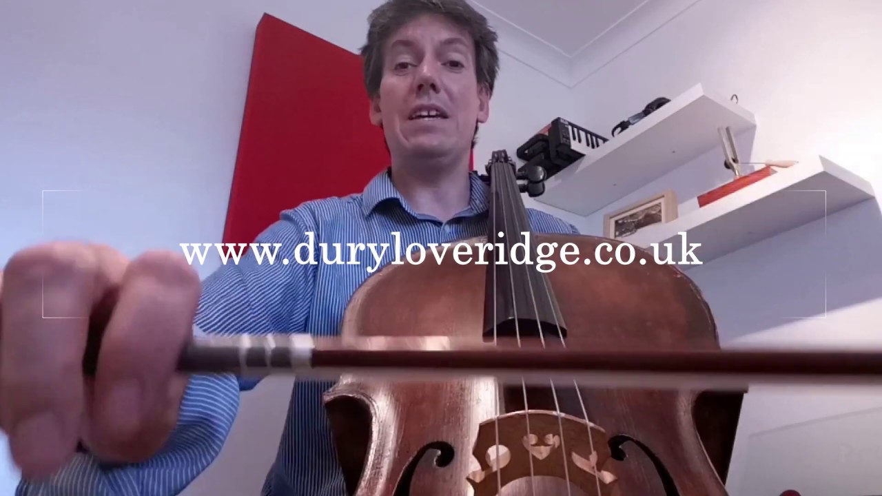 Cello Playing tips - improving bow contact - Cellist Dury Loveridge