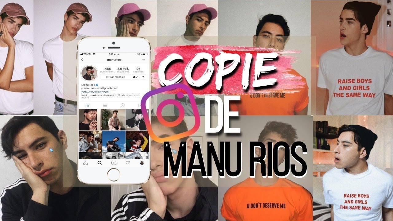 COPIE EL INSTAGRAM DE MANU RIOS Por una semana!!😱 (¡¡Mira lo que paso!!) | Edgar Alfaro