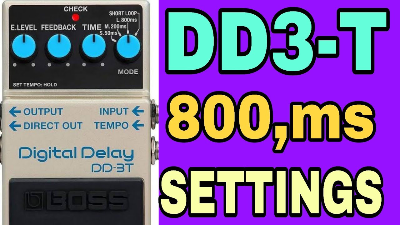 DD3-T DELAY SETTING ,#technicalbossecho 