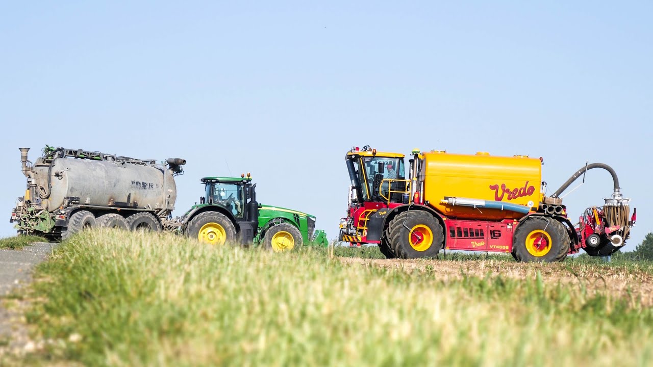 SLURRY INJECTION in France | Vredo 4556 - JD 8R & 7R
