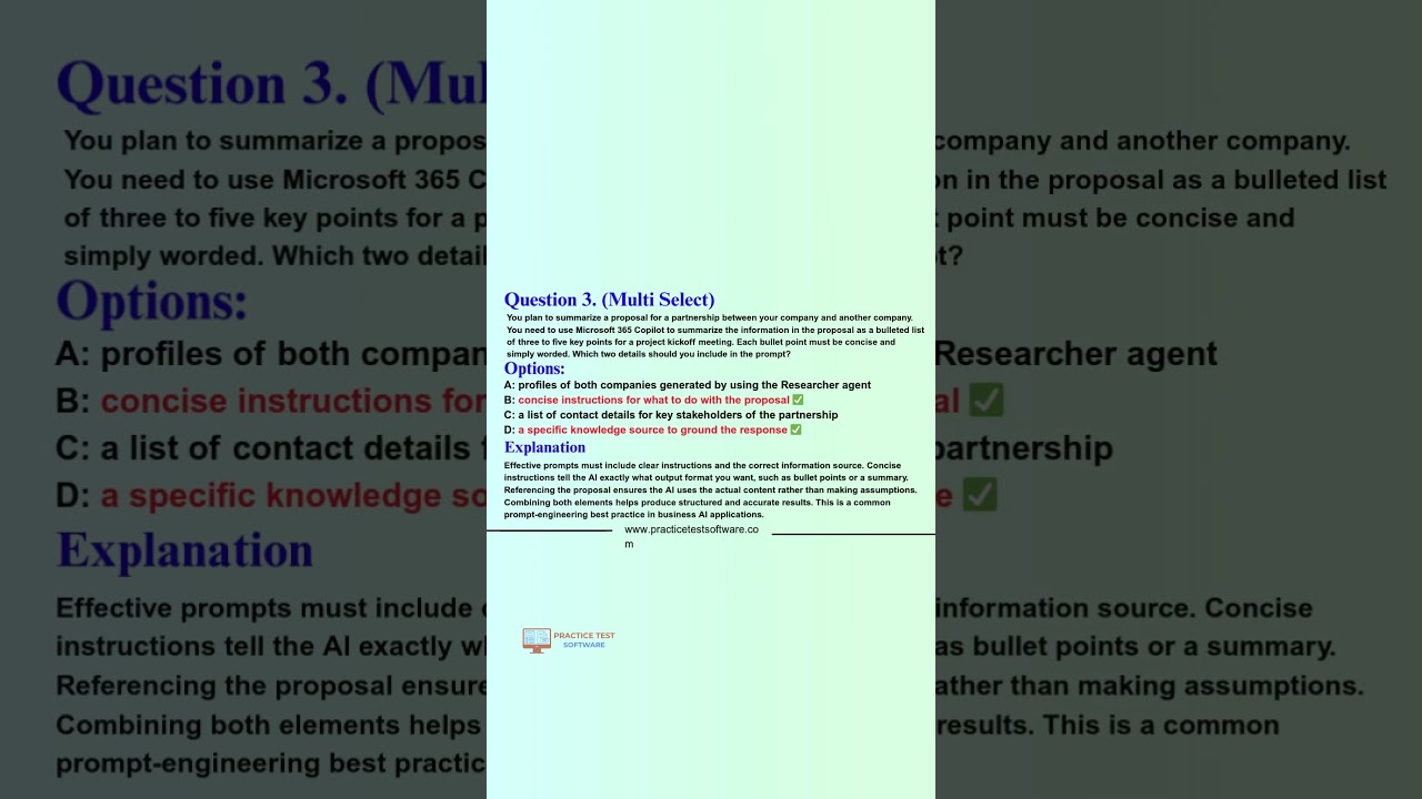 Microsoft AB-730 AI Business Professional Exam Questions & Answers | Complete Beginner Guide (2026)