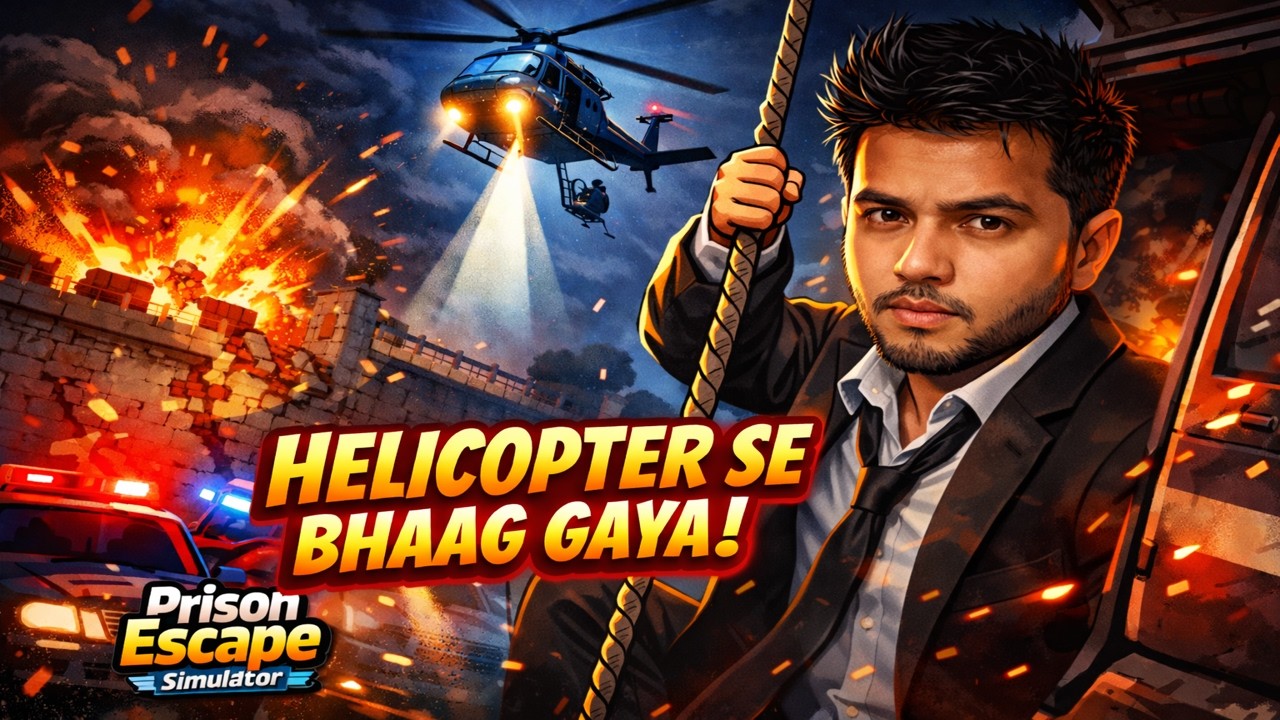 Prison Escape Simulator Dig Out -Finally Prison Se Helicopter Me Bhaag Gaya