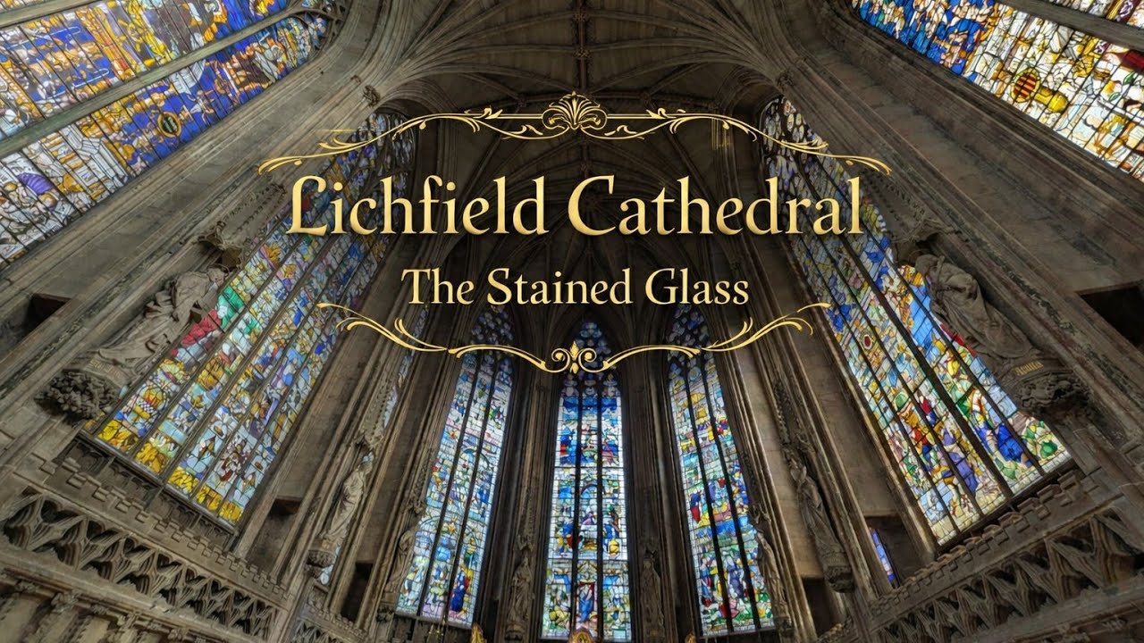 Lichfield Cathedral The Stained Glass. ✝️ 🪟 🎵