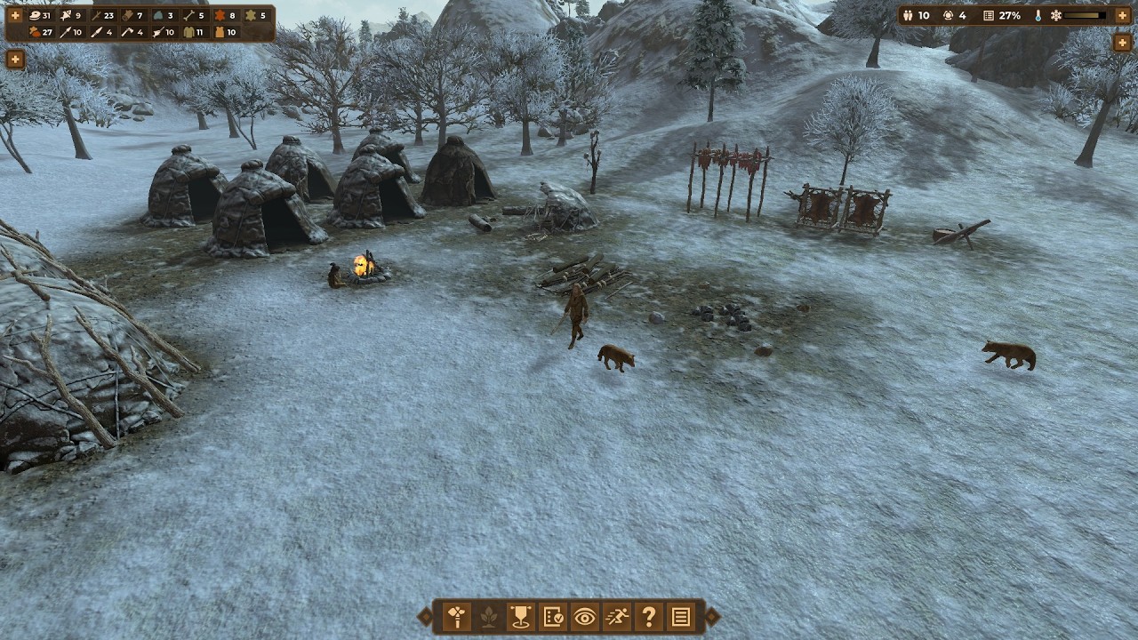 Dawn of Man. Expanding the village and taming pet dogs.