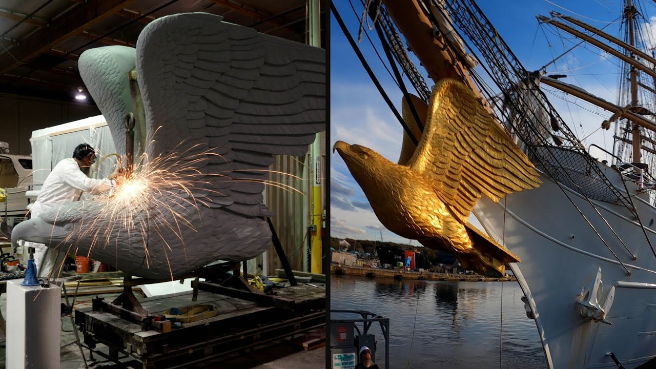 Sculpting a new figurehead for the USCG Eagle: a three-year odyssey