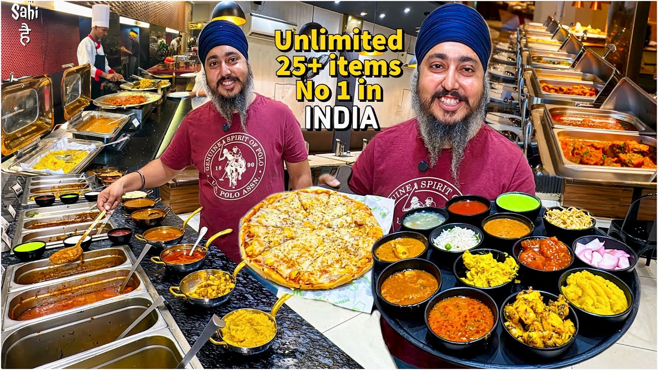 Unlimited Food Buffet at 179/- 😍 Street Food India | 25+ items & Unlimited Pizza