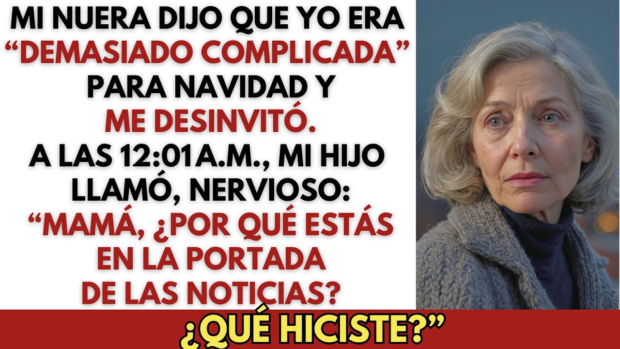 Mi nuera dijo que yo era “complicada” en Navidad—y luego mi hijo llamó a las 12:01 a.m. en pánico