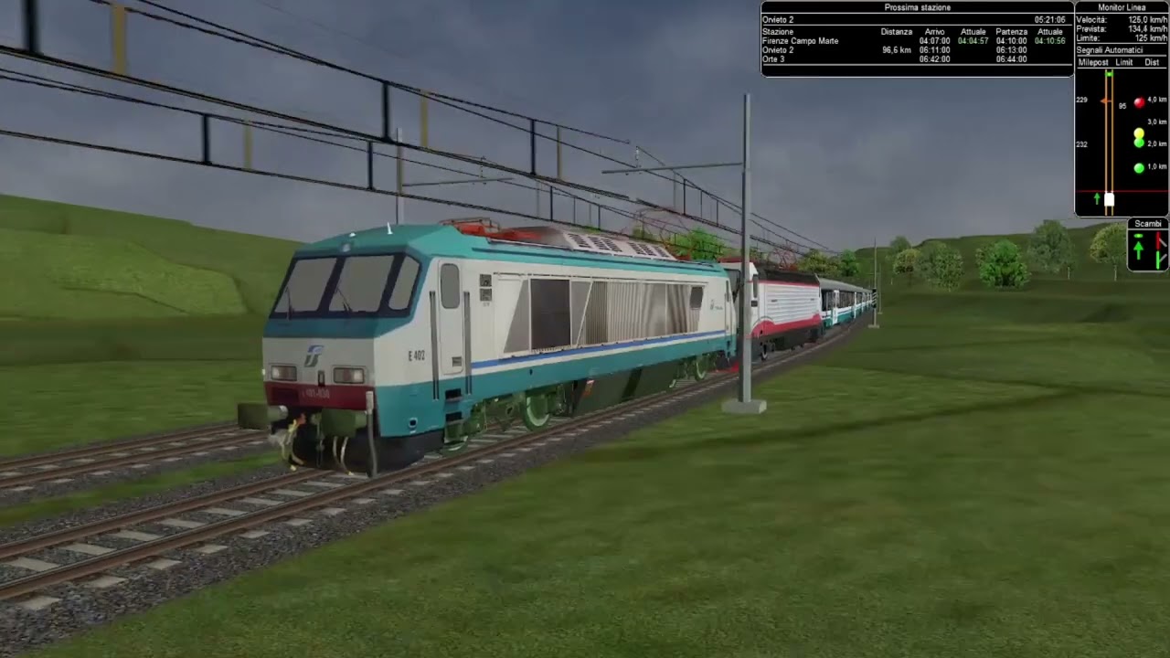 OPEN RAILS ACTIVITY - ICN 797 TORINO P.N. - SALERNO | #8 (LINEA LENTA - ORVIETO)
