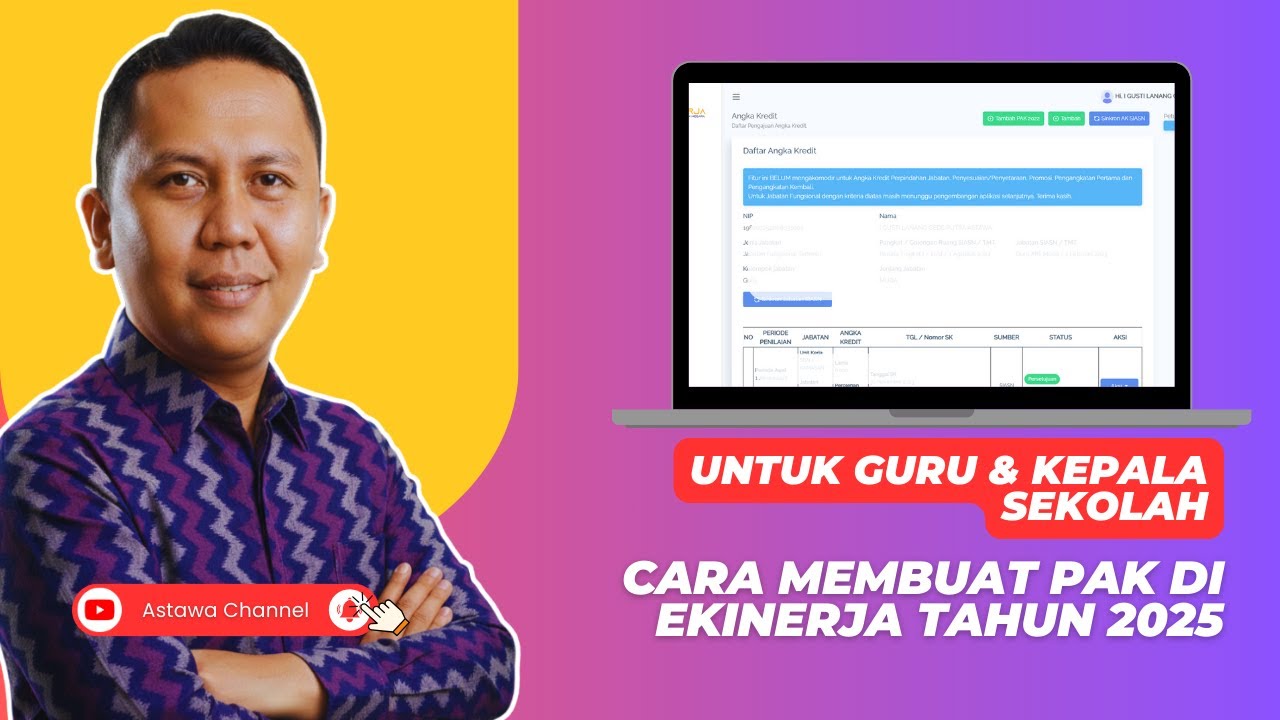CARA MEMBUAT DAN MENGAJUKAN PAK DI EKINERJA BKN TAHUN 2025 (TUTORIAL LENGKAP)