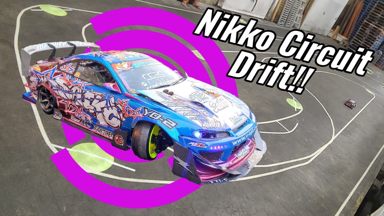 RWD RC DRIFT TANDEMS ON NIKKO CIRCUIT LAYOUT! RAYMOND SAIKO REVERSE ENTRIES AND ONBOARD FOOTAGE!