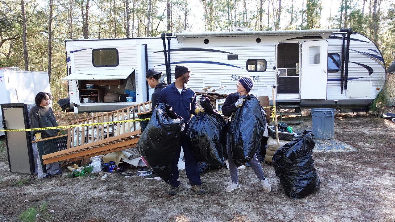 RV Remodel | Demolition Haul Removal of The RV That Our Family of Eight Lived In | E.p. 28