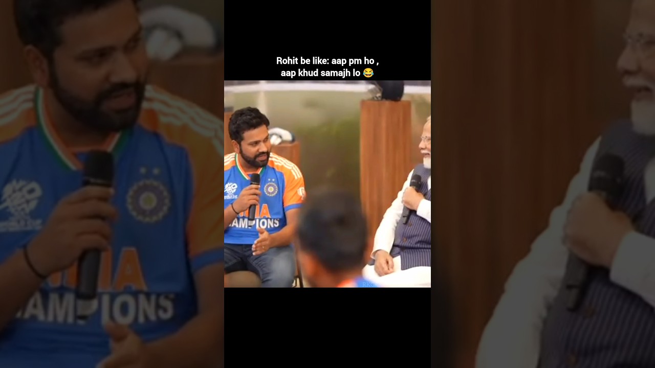 Rohit Sharma funny moments with pm narendra modi 😂💗#rohitsharma #pmmodi #funny