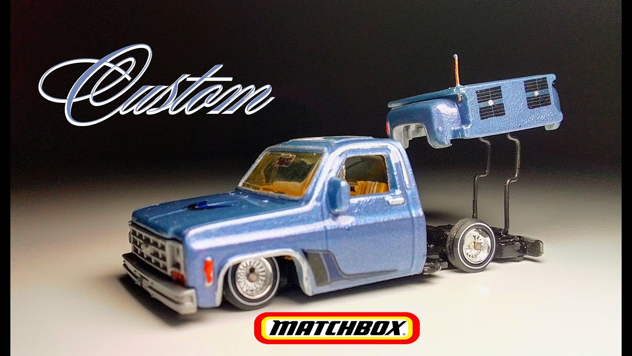 #diy matchbox Custom '75 Chevy Stepside Lowrider Dancing Bed