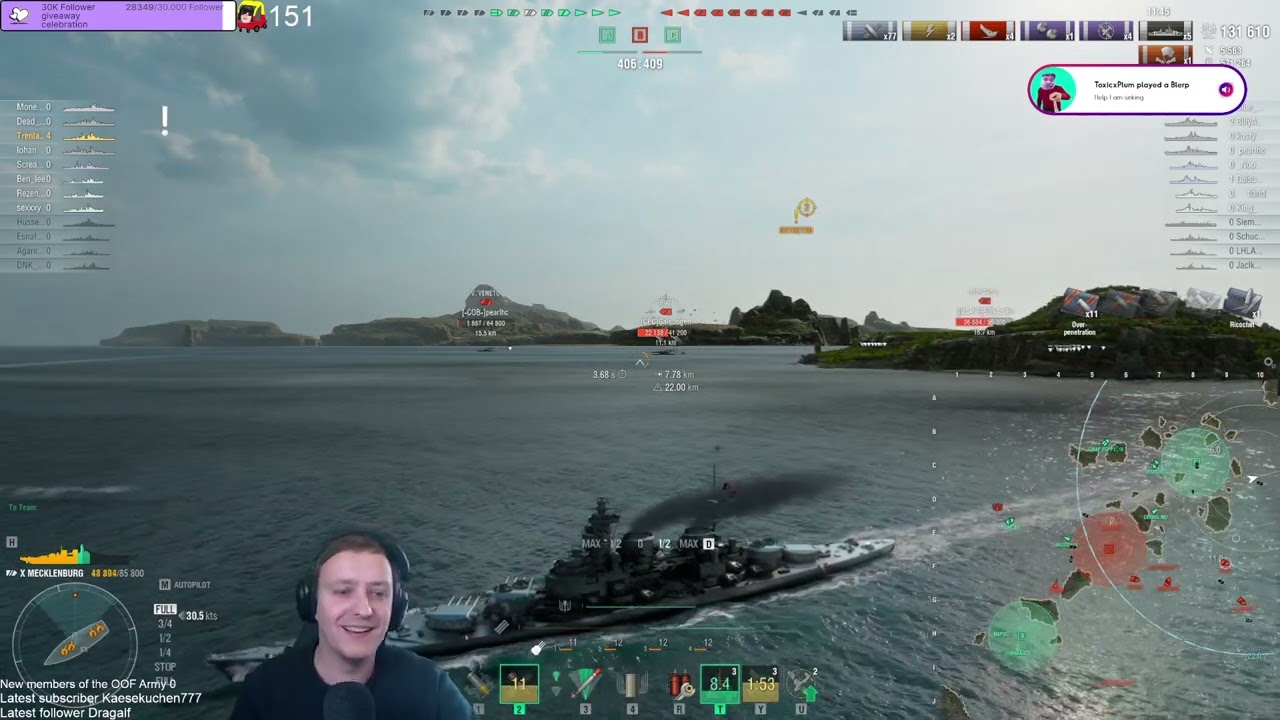 Mecklenburg - A german battleship with consistent guns!