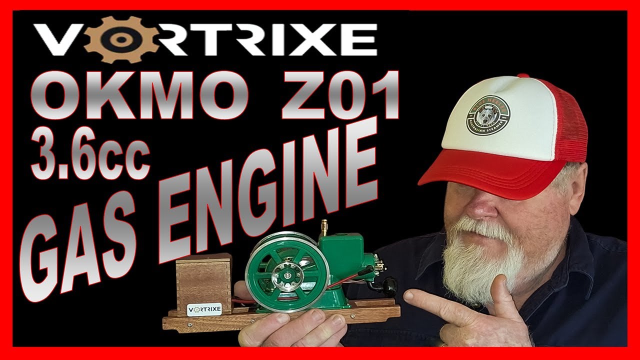 Миниатюрная бензиновая модель двигателя VORTRIXE & OKMO Z01 Morse Z 3 объемом 6 куб. см с дроссел...