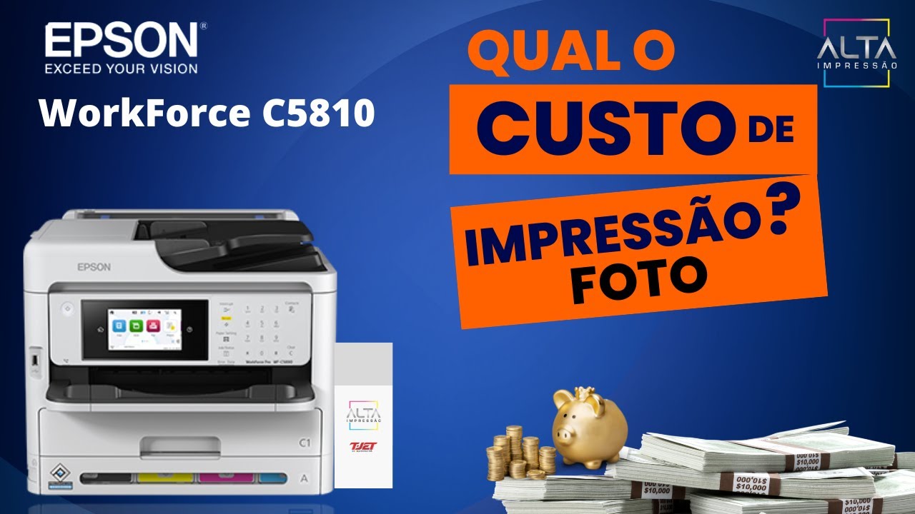 Custo de impressão em foto - Epson WorkForce