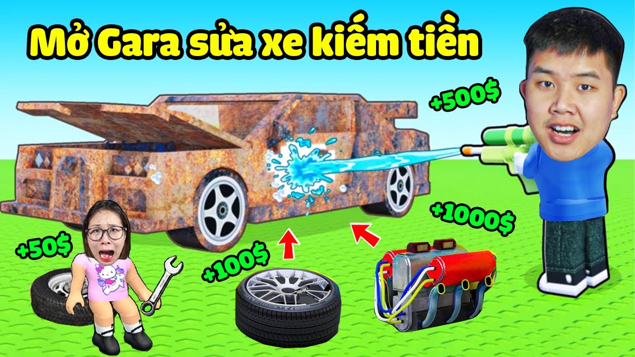Mở Gara sửa xe ô tô hỏng thành mới kiếm tiền nghỉ làm video !? bqThanh & Ốc Ai Giỏi Hơn Giàu Hơn
