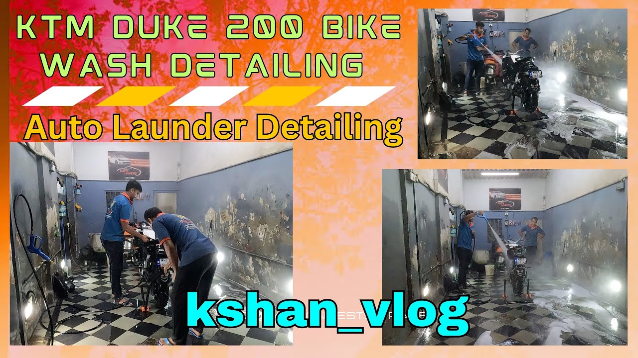 How to clean ktm duke 200 | Auto Launder Car & Bike Detailing | #kshan_vlog #autolaunder #detailing