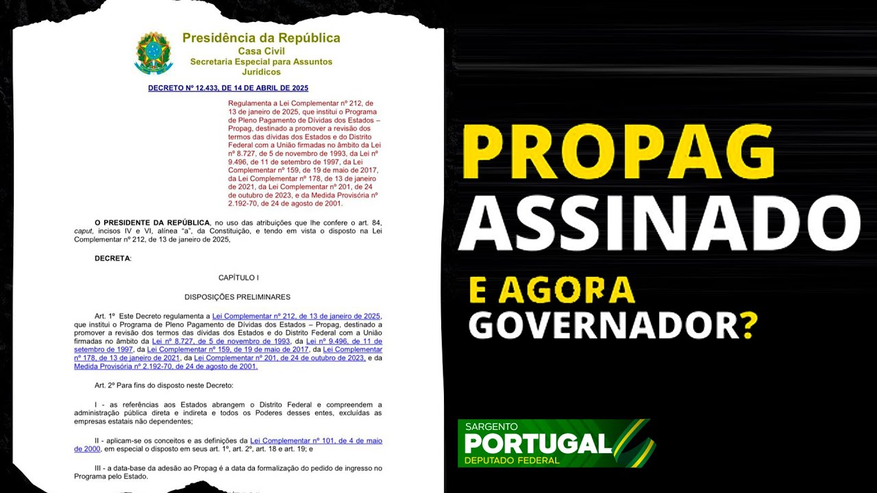 PROPAG ASSINADO: O QUE FAZ AGORA, GOVERNADOR? | Resposta Urgente para o Rio de Janeiro!