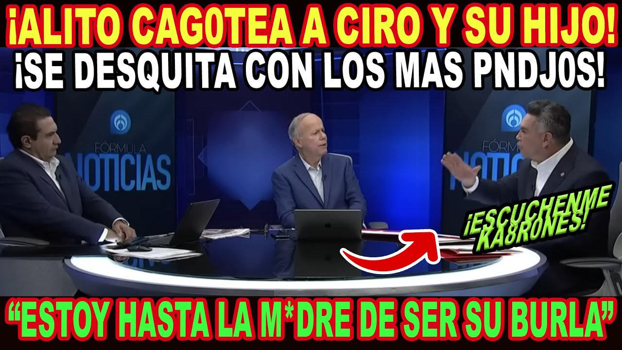 ¡ ALITO ENL0QUECE EN VIVO Y C4G0TEA A CIRO Y A SU HIJO !