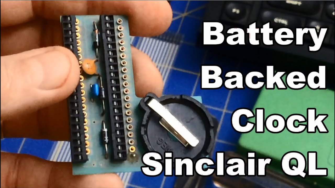 Sinclair QL Maintenance: Adding Battery-Backed Clock & Keyboard Membrane