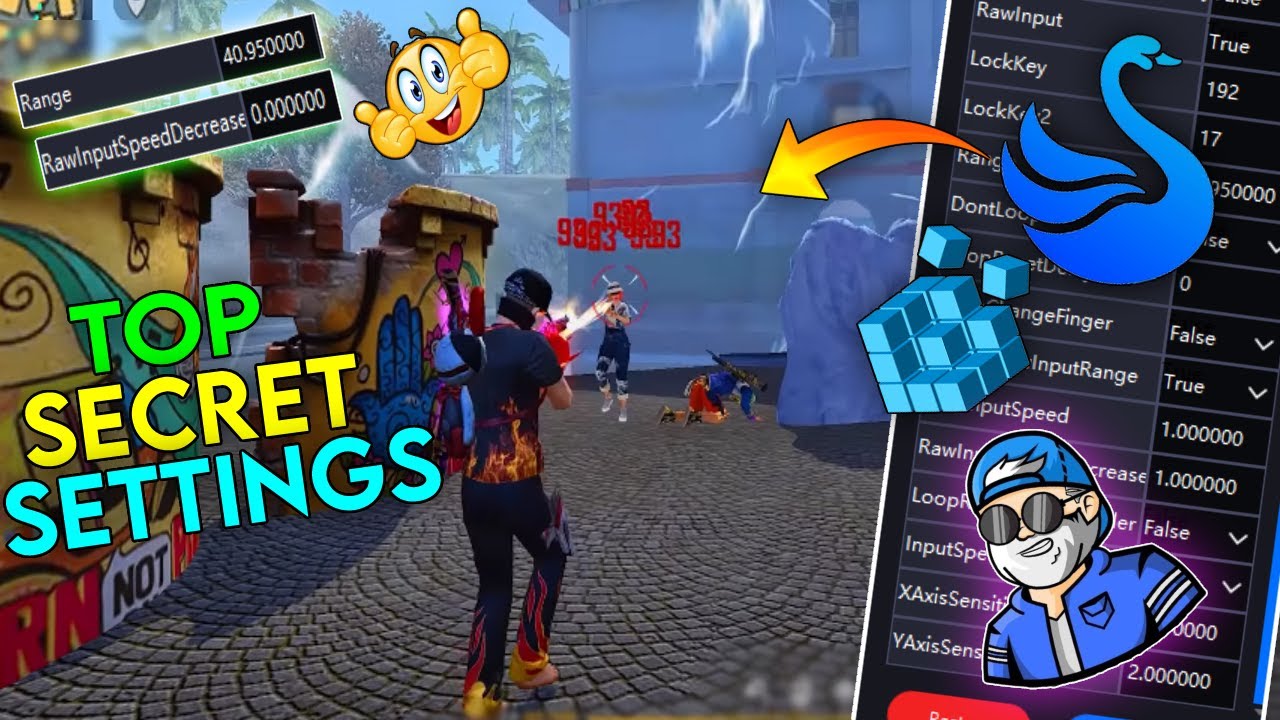 Smartgaga Free Fire Top Secret Settings ⚙️ HUD + Sensitivity | How To Improve Aim Accuracy