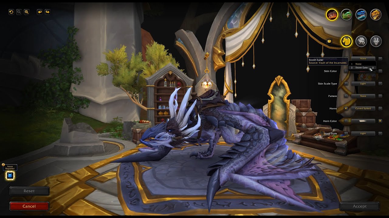 Storm Eater skin for Renewed Proto Drake, WoW Dragonflight