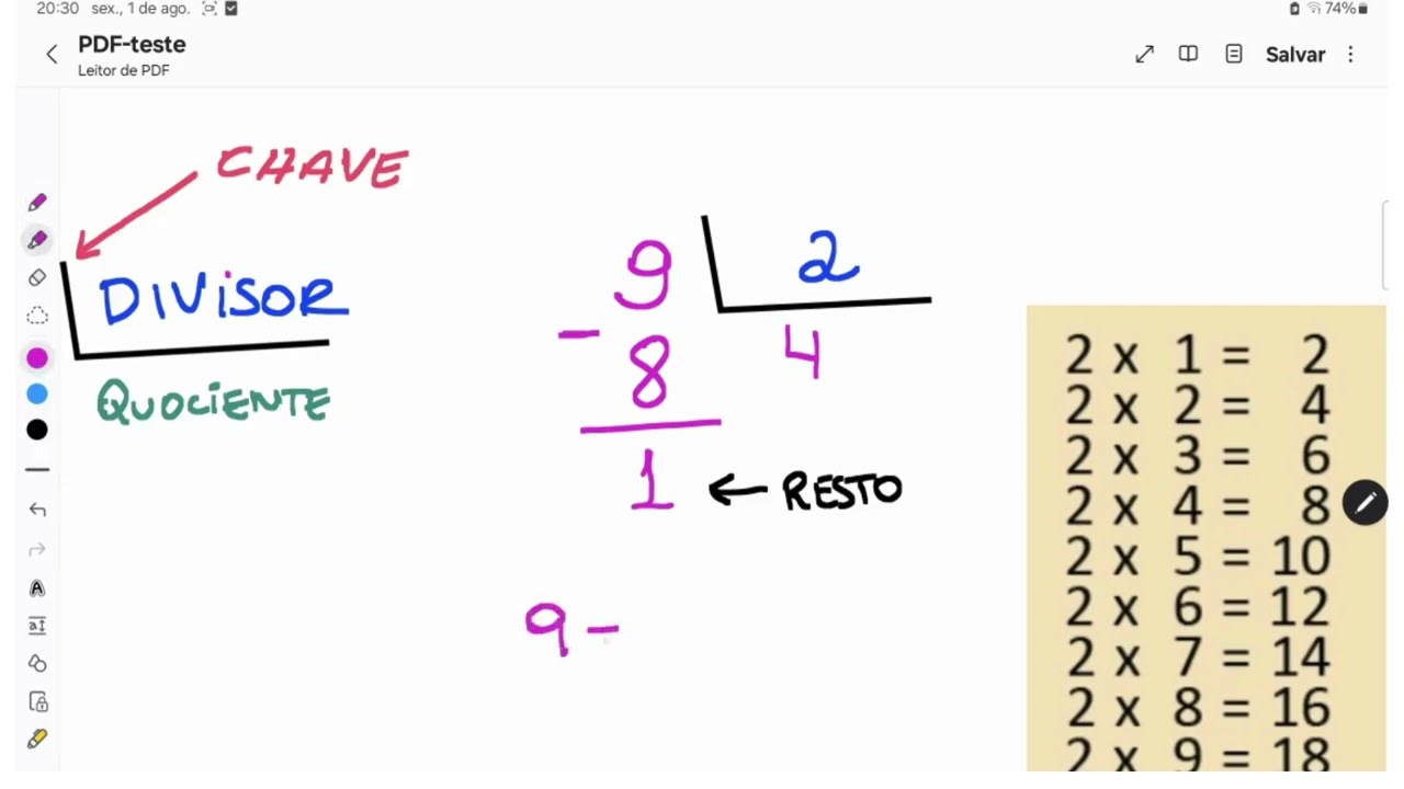 Divisão  (parte 1) - Basic division operation