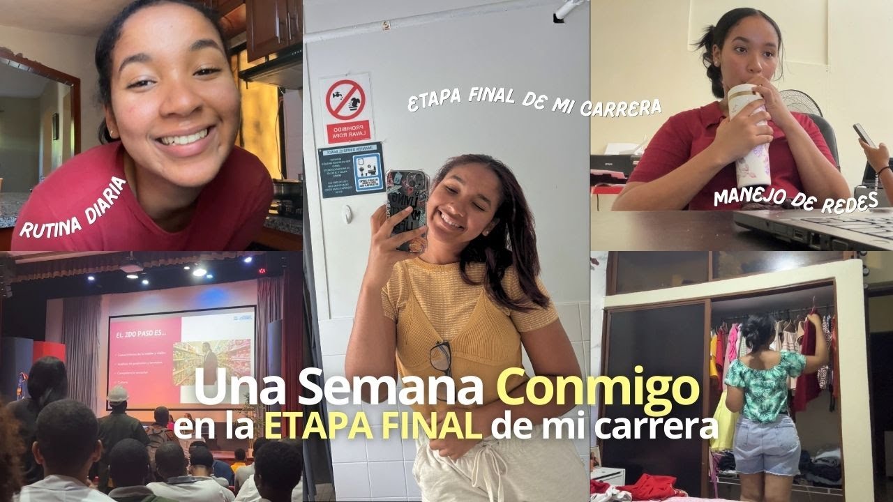Una semana conmigo🎀: etapa final de mi carrera de ingeniería