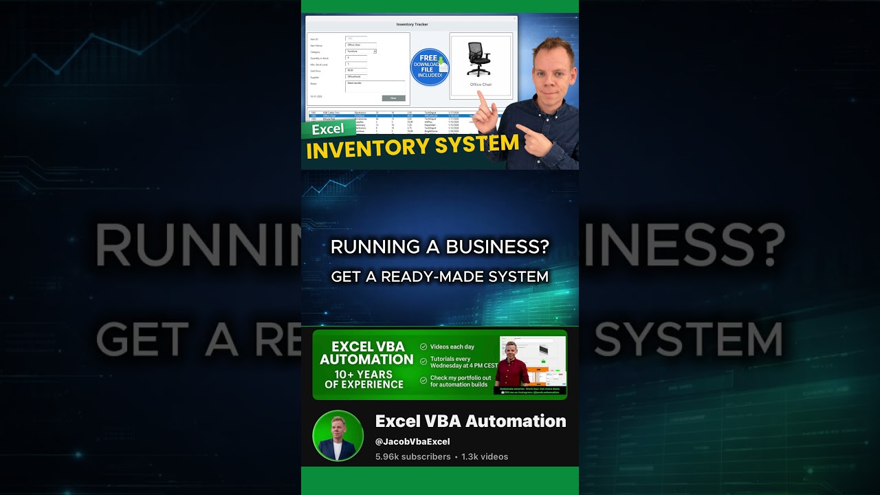 Система учета запасов в Excel с автоматическими оповещениями о низком уровне запасов (бесплатный ...
