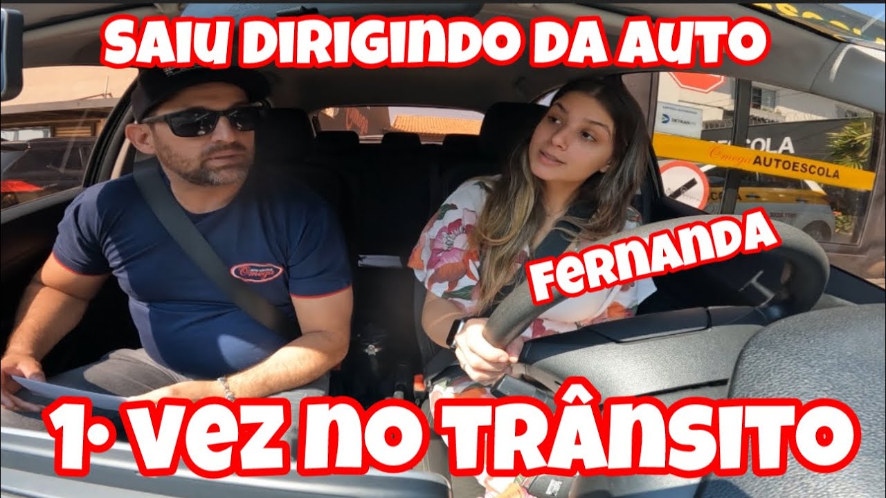 FERNANDA NÃO ACREDITOU QUE IRIA SAIR DIRIGINDO DA AUTO ESCOLA PELA PRIMEIRA VEZ - EP. 01 #AutoEscola