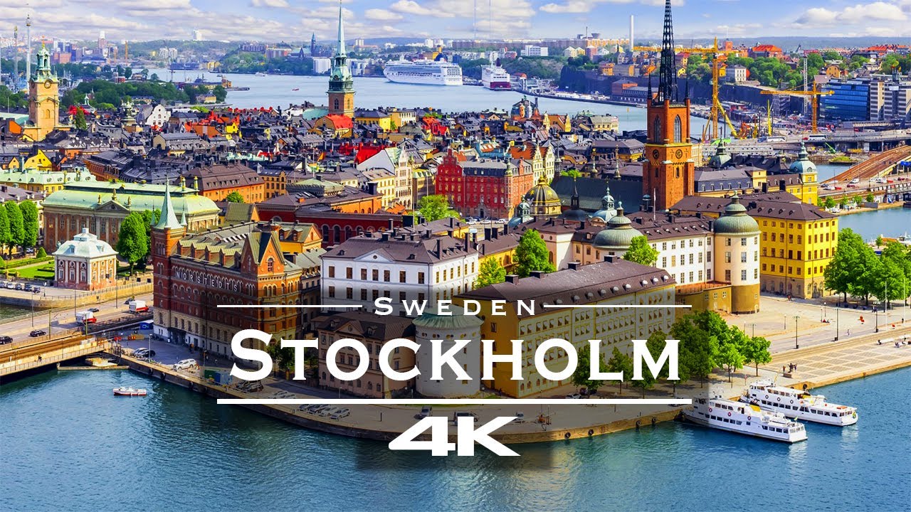 Стокгольм - Швеция 🇸🇪 - с дрона [4K]