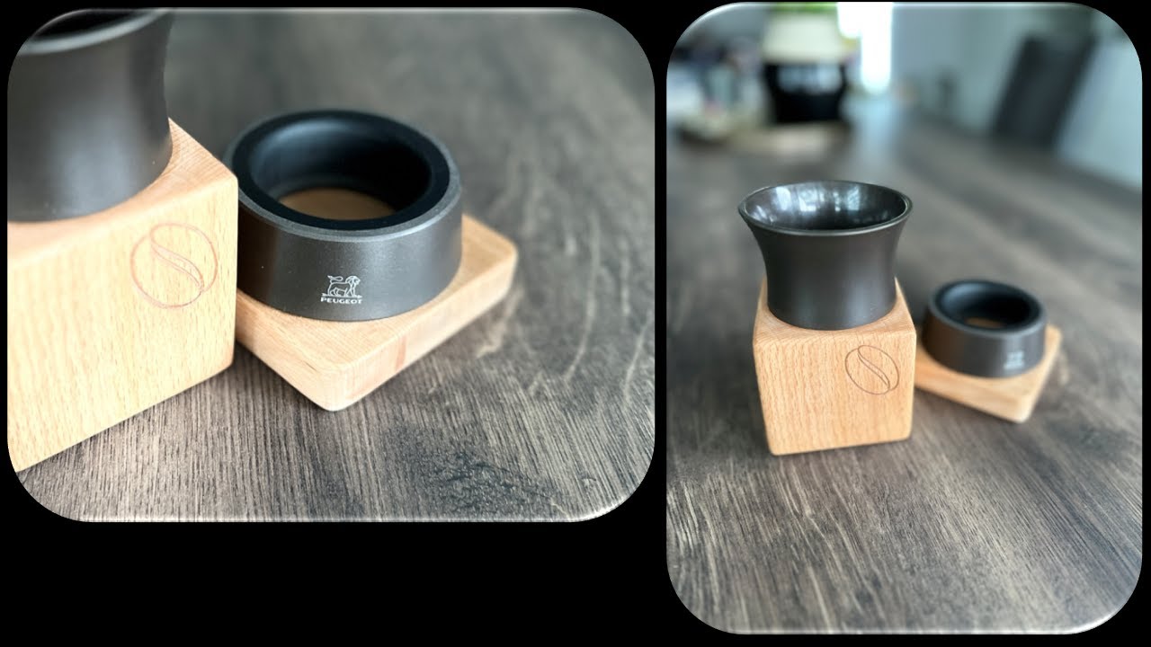 Holzsockel für eine Peugeot Kaffeemühle inkl. Schale + Fusion360 Tutorial #CNCUnikate CNC Made