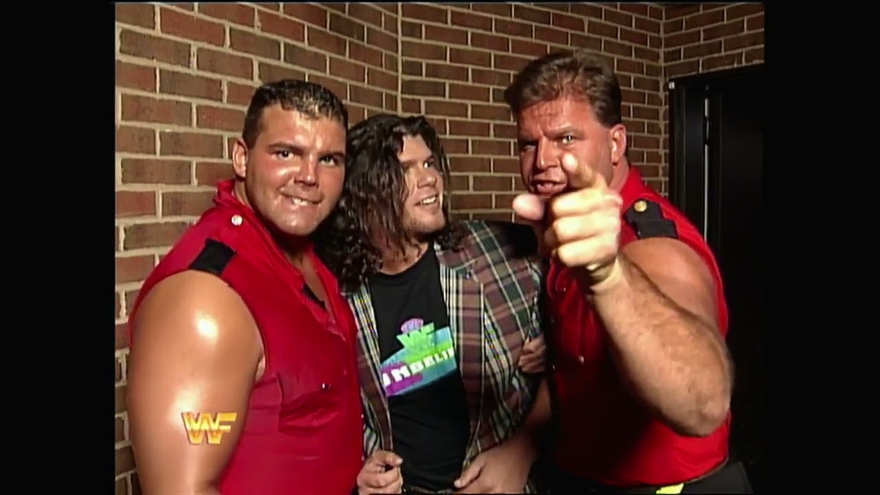 The Quebecers (with Johnny Polo) after Losing WWF Tag Titles to 1-2-3 Kid & Marty Jannetty! 1994