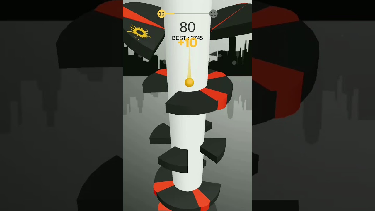 Helix Jump - level 10 #shorts