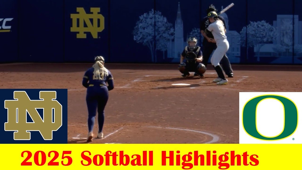#5 Oregon vs Notre Dame Softball Game Highlights 4 28 2025