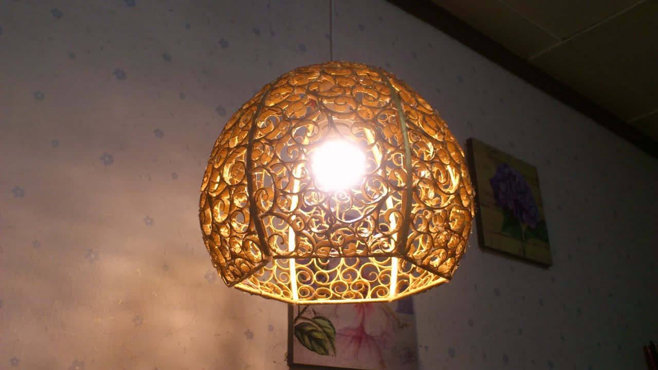 D.I.Y. Lamp from Reused paper