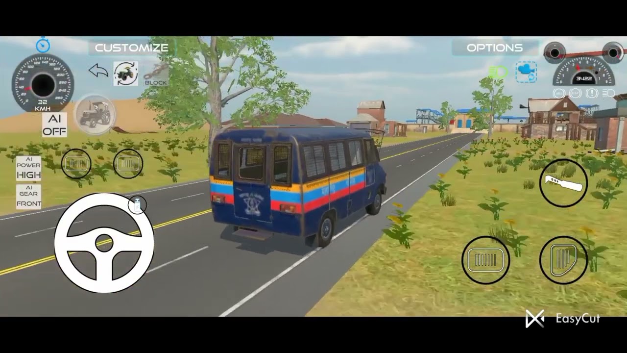 🚜टैक्टर में टोली लोलड़ को केसे भरते है और 🚔पुलिस वन को #3dindianbikesdriving3dgameindianbikedriving