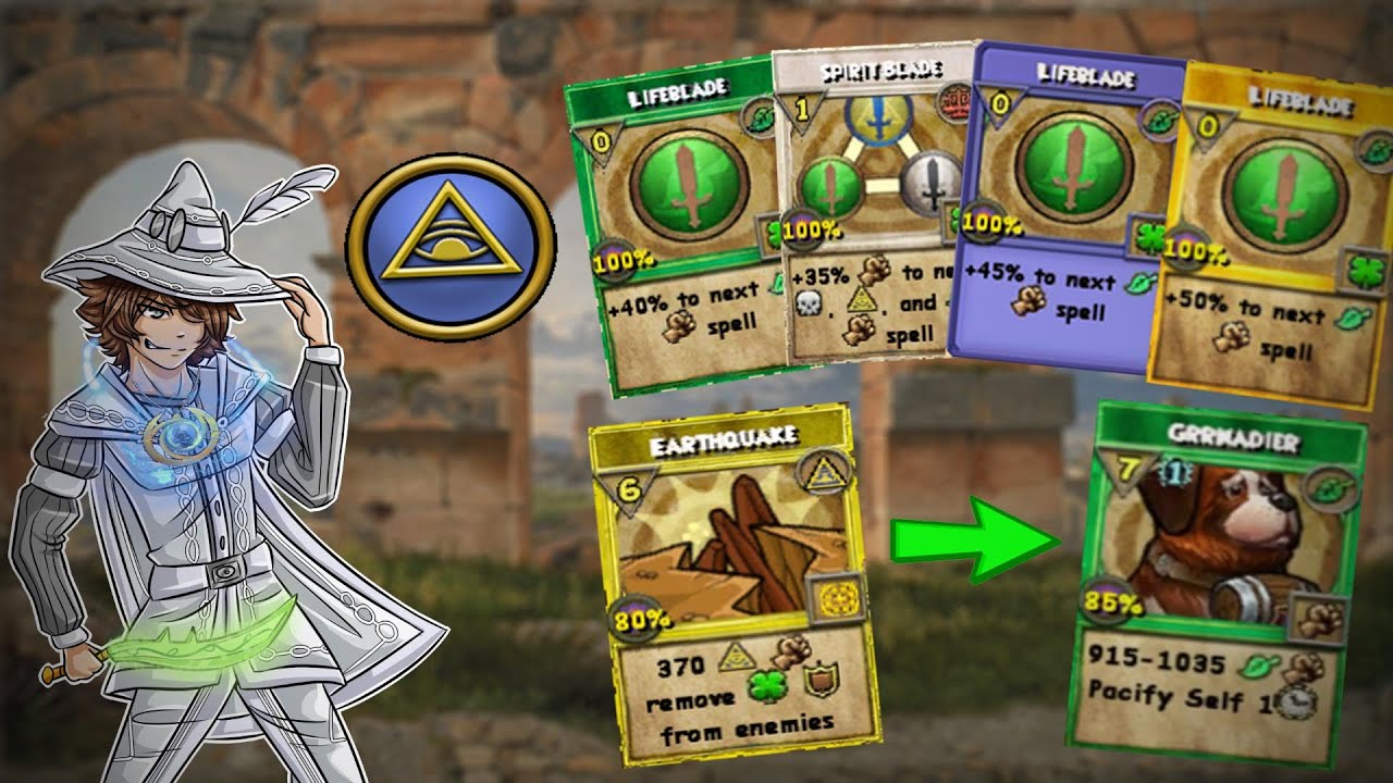 Wizard101: MAX LIFE PvP (140) Myth Mastery some GAS!