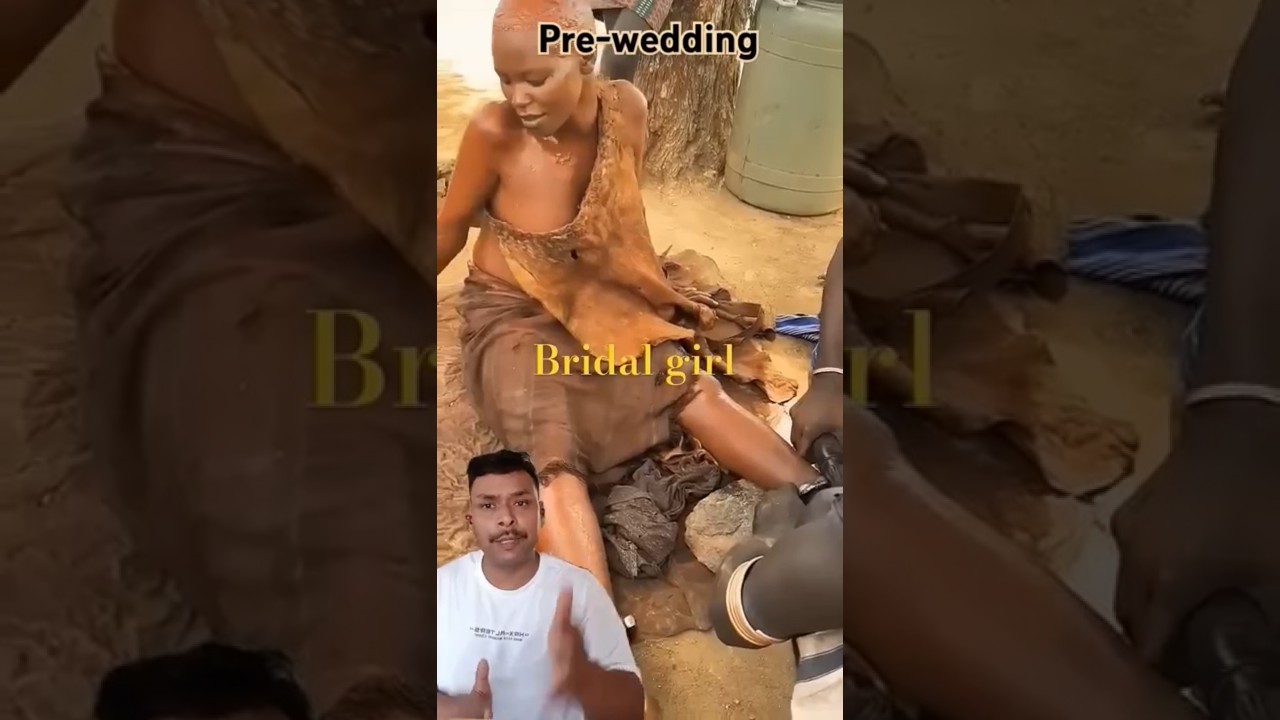 African Tribal Bride's Stunning Foot Jewelry Ritual! #africa #trending