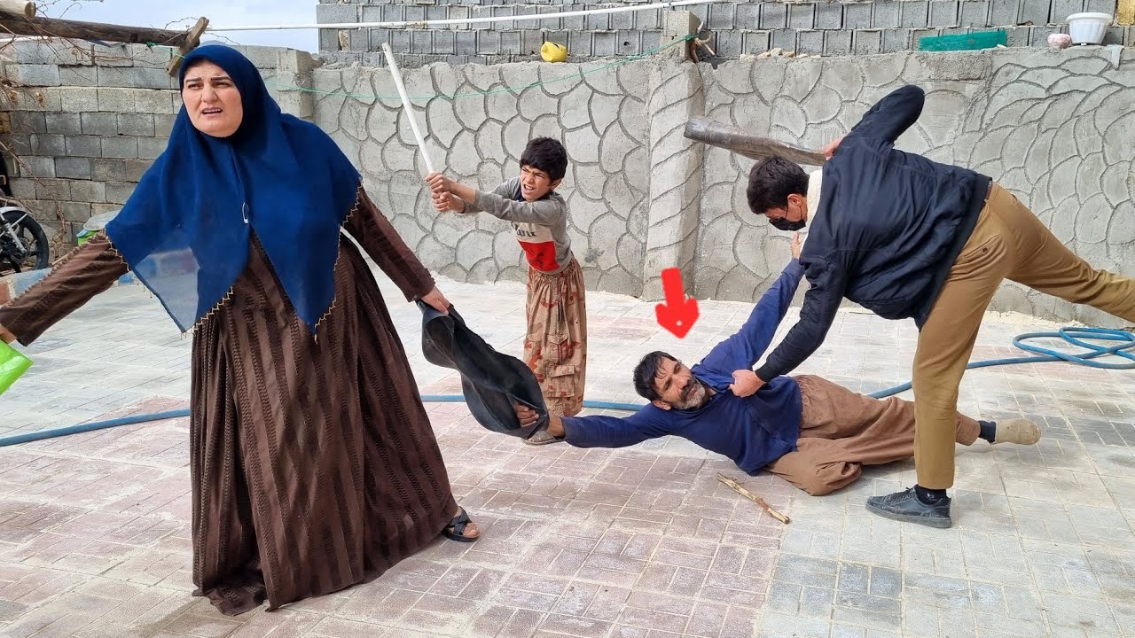 Afshin's stepmother being kicked out of the house by the teacher