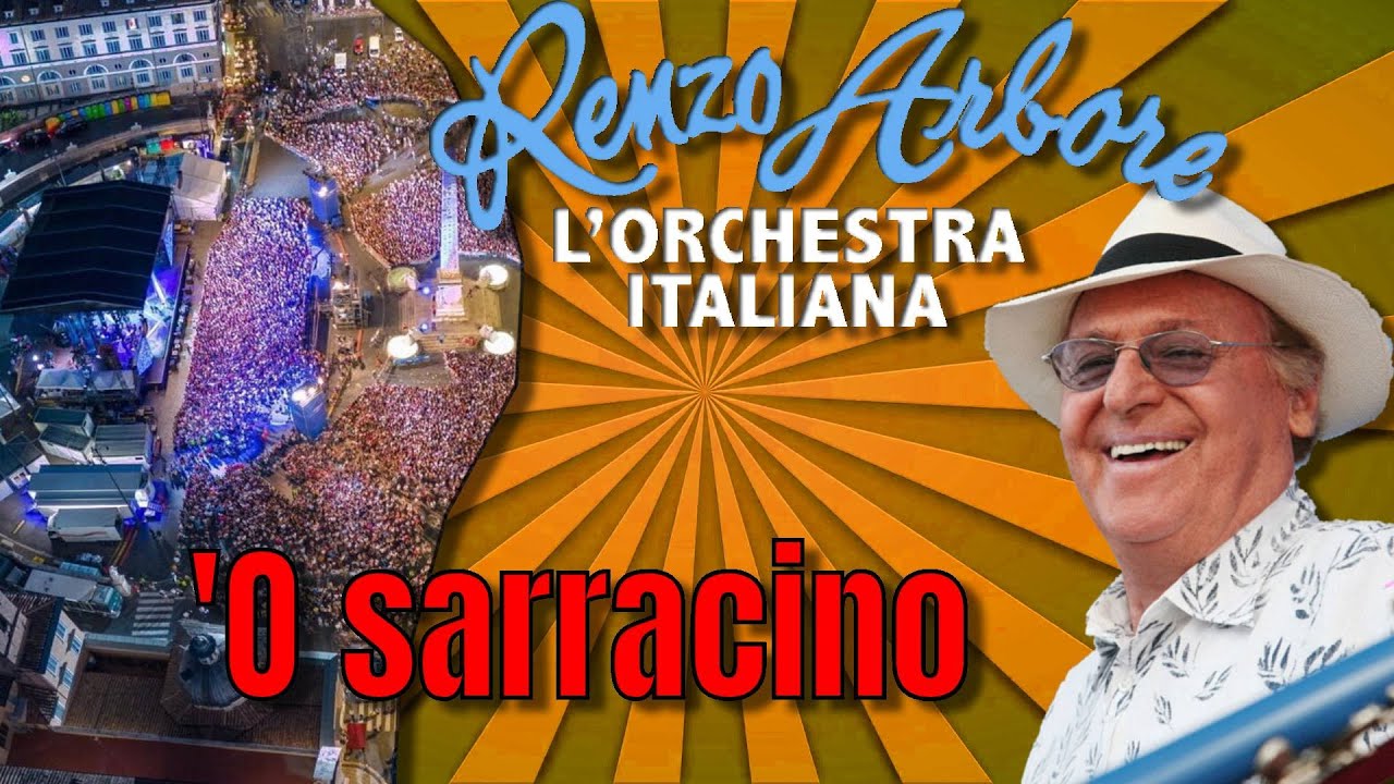 'O sarracino Renzo Arbore e L'Orchestra Italiana Roma Piazza del Popolo