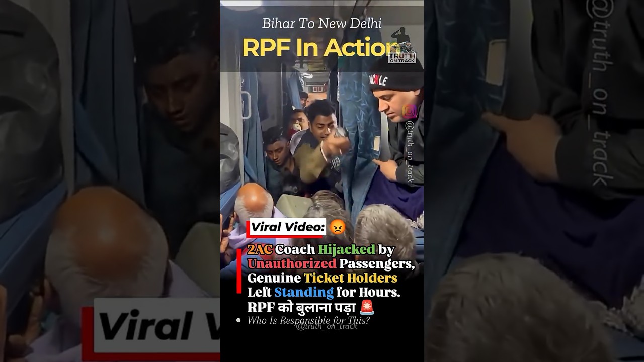 2AC Coach Hijacked by Unauthorized Passengers, Ticket Holders Left Standing 😡🚨