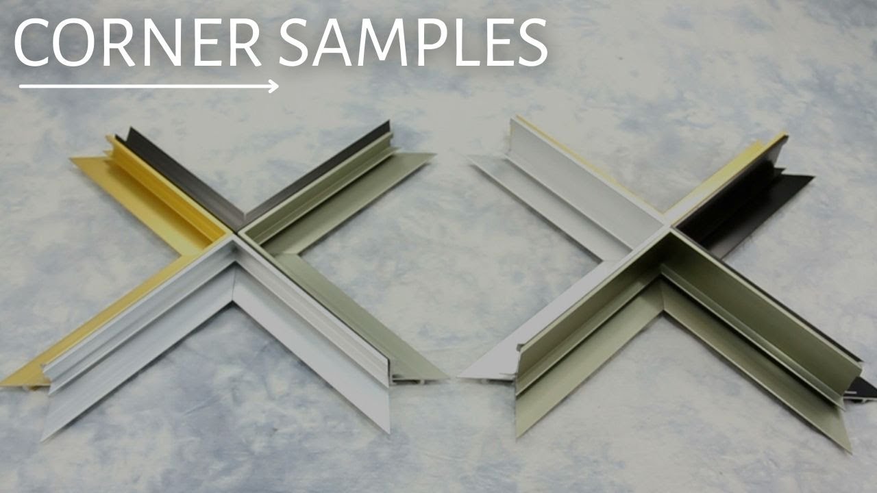 Picture Frame Corner Sample - Matte Metal (Gold, Black, Silver, Champagne)