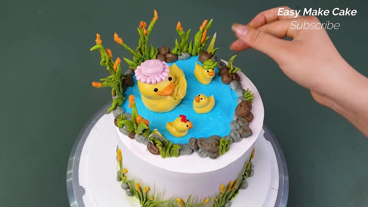How To Make Cute Ducks Cake | Ducks Cake Topper