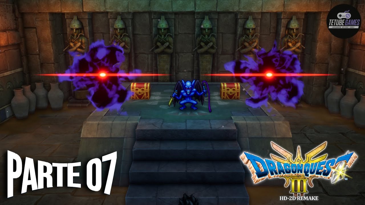 Dragon Quest 3 Remake - Parte 7: A Pirâmide e a Chave Mágica.