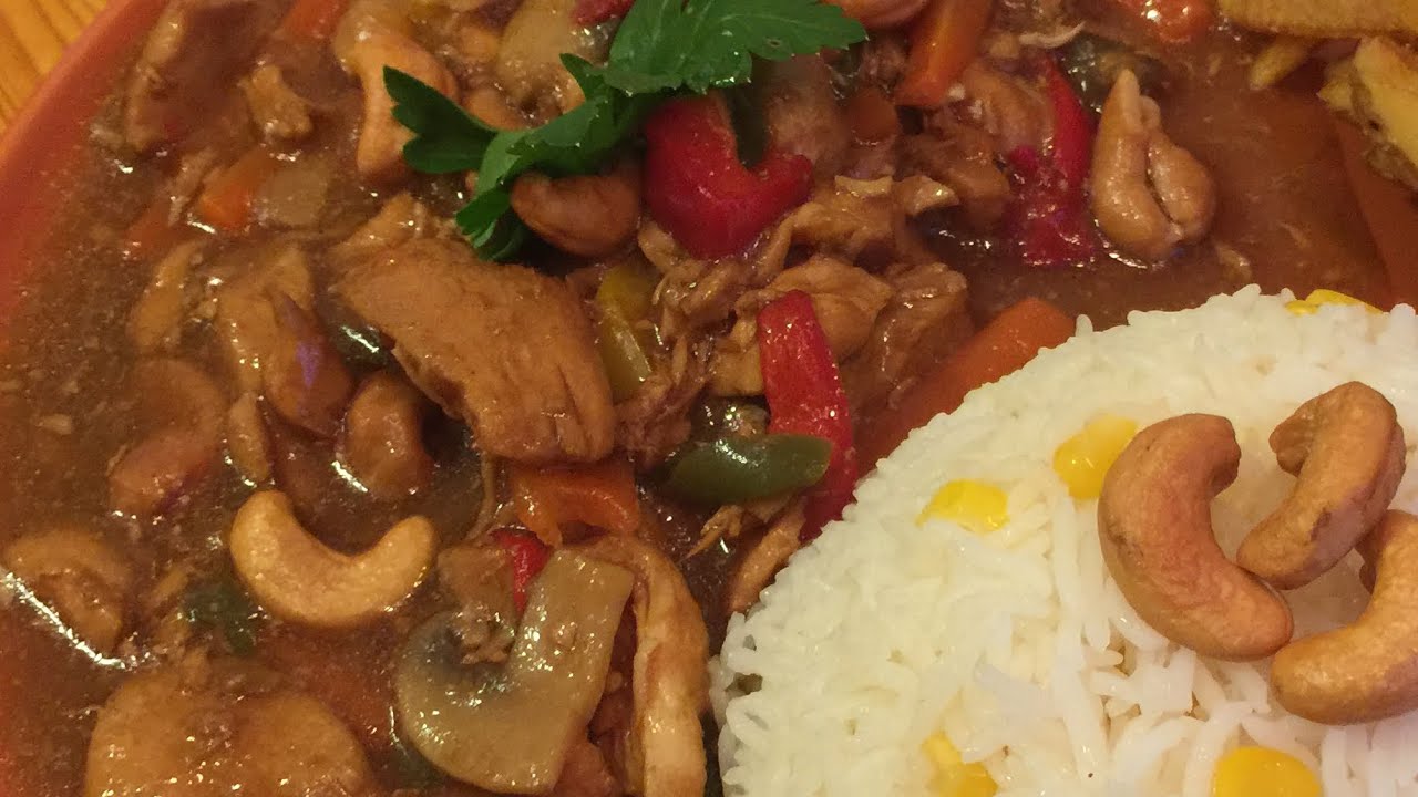 الدجاج الصيني بالكاجو والخضار بالطريقةالاصلية من المطبخ الصيني 🥢