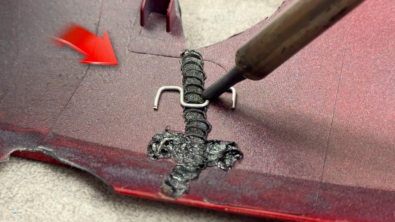 Why didn't I know that? Brilliant way to Repair Plastic! All you need are paper clips.